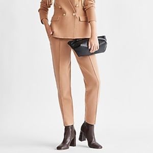 HIGH WAISTED SEAMED sweater Knit ANKLE PANT